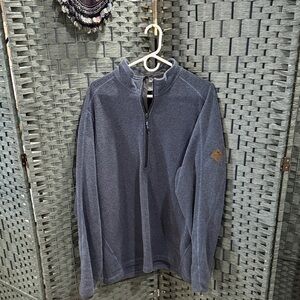 Eddie Bauer Men's Charcoal Zip-Up Sweater